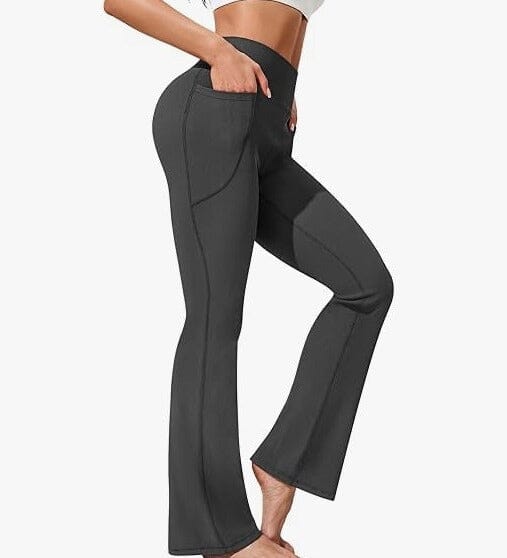 Skinny Bootcut Yoga Pants for Women's Low Rise Flare Pants Workout Lounge  Pants Soft Casual Activewear Trousers