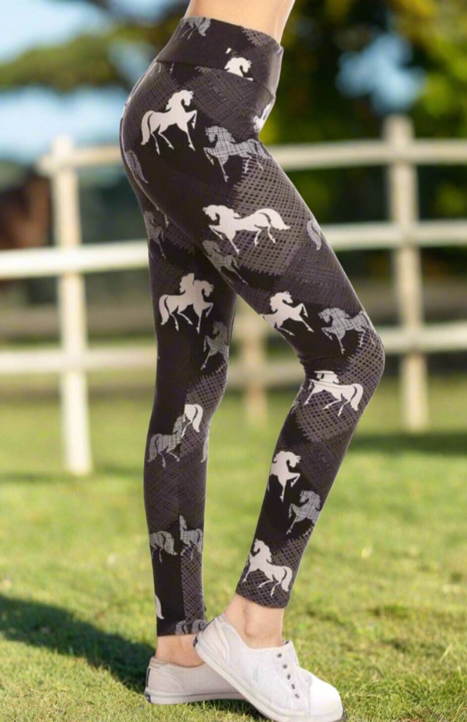 Equestrian print leggings hotsell