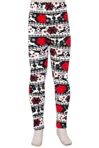 GetUSCart- Colorfulkoala Women's High Waisted Pattern Leggings Full-Length  Yoga Pants (S, Reindeer Snowflake)