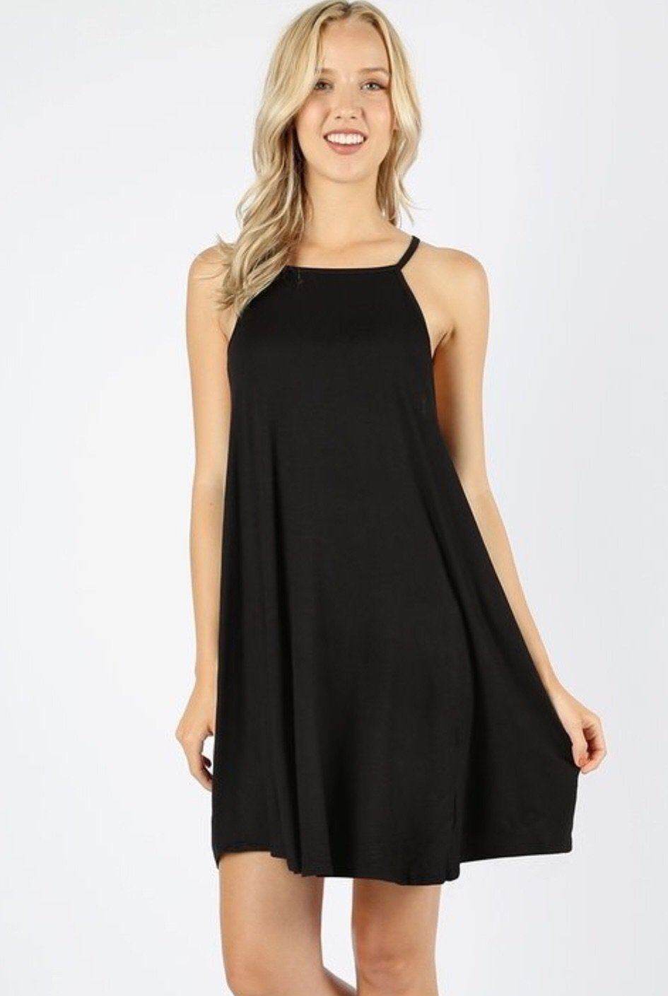 Womens Black Tank Top Dress  Summer Dresses – MomMe and More