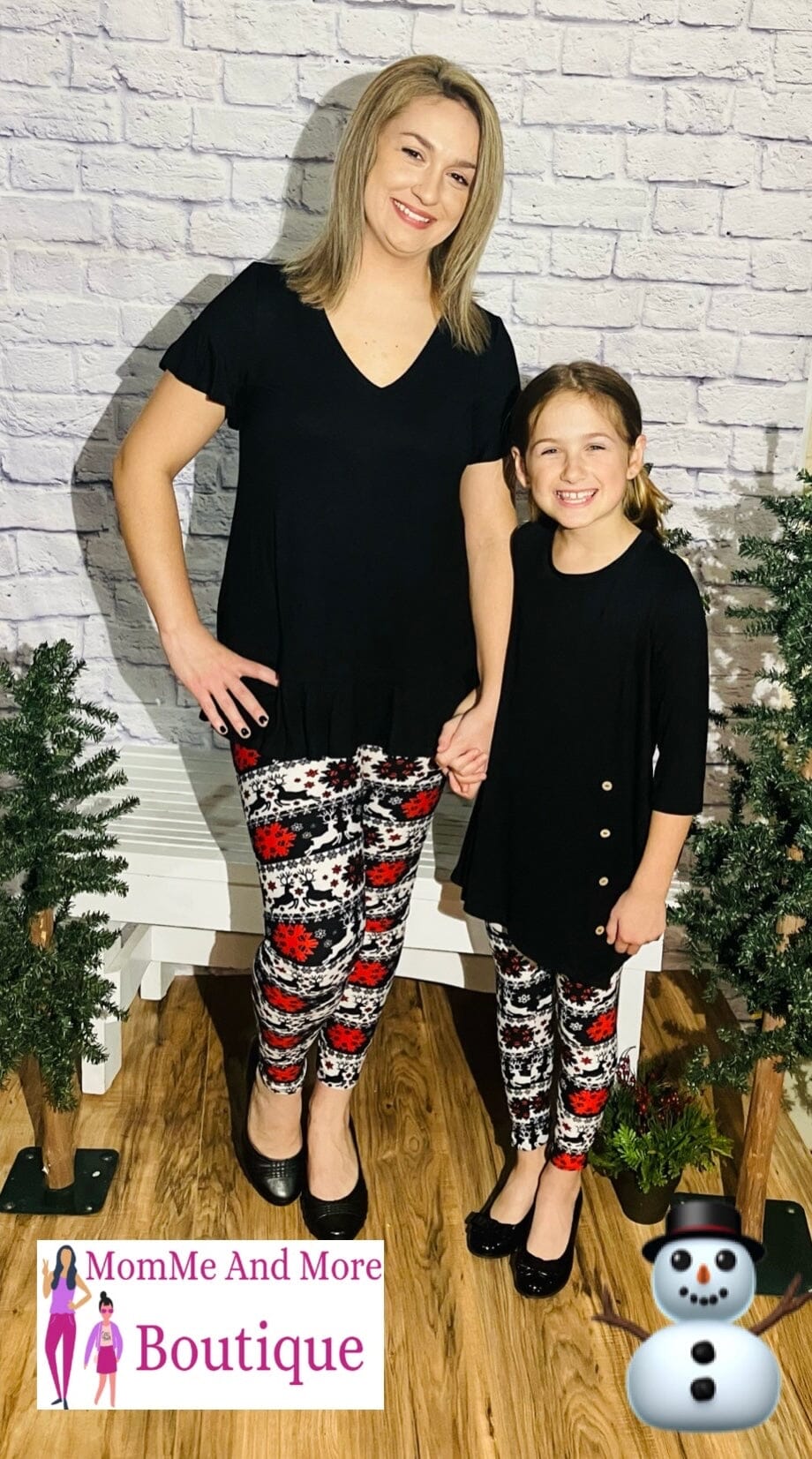 Christmas Leggings, Mommy and Me Christmas Leggings, Mommy and Me Leggings,  Mommy Daughter Outfit, Mommy and Me Sets, Mommy Baby Matching - Etsy