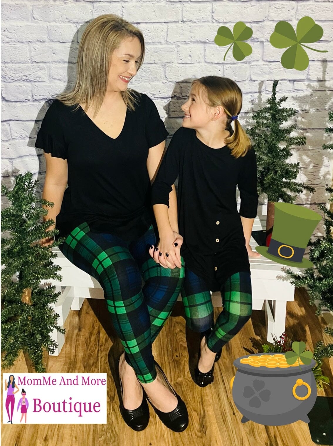 Christmas plaid outlet leggings