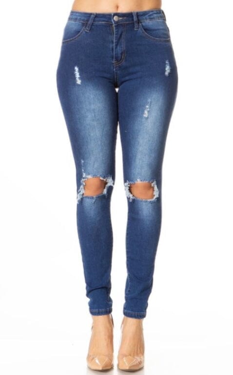 Ripped Jeans For Women and Juniors  Distressed Jean Jeggings – MomMe and  More