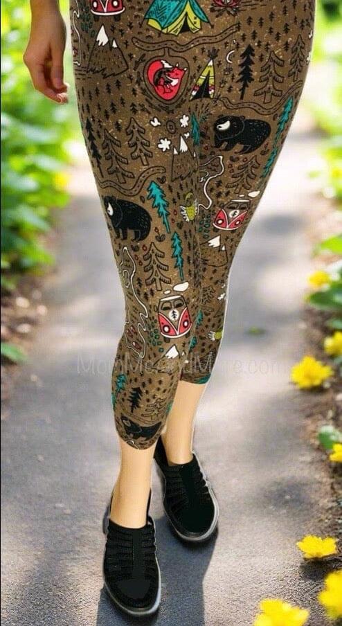 Camper print leggings hotsell