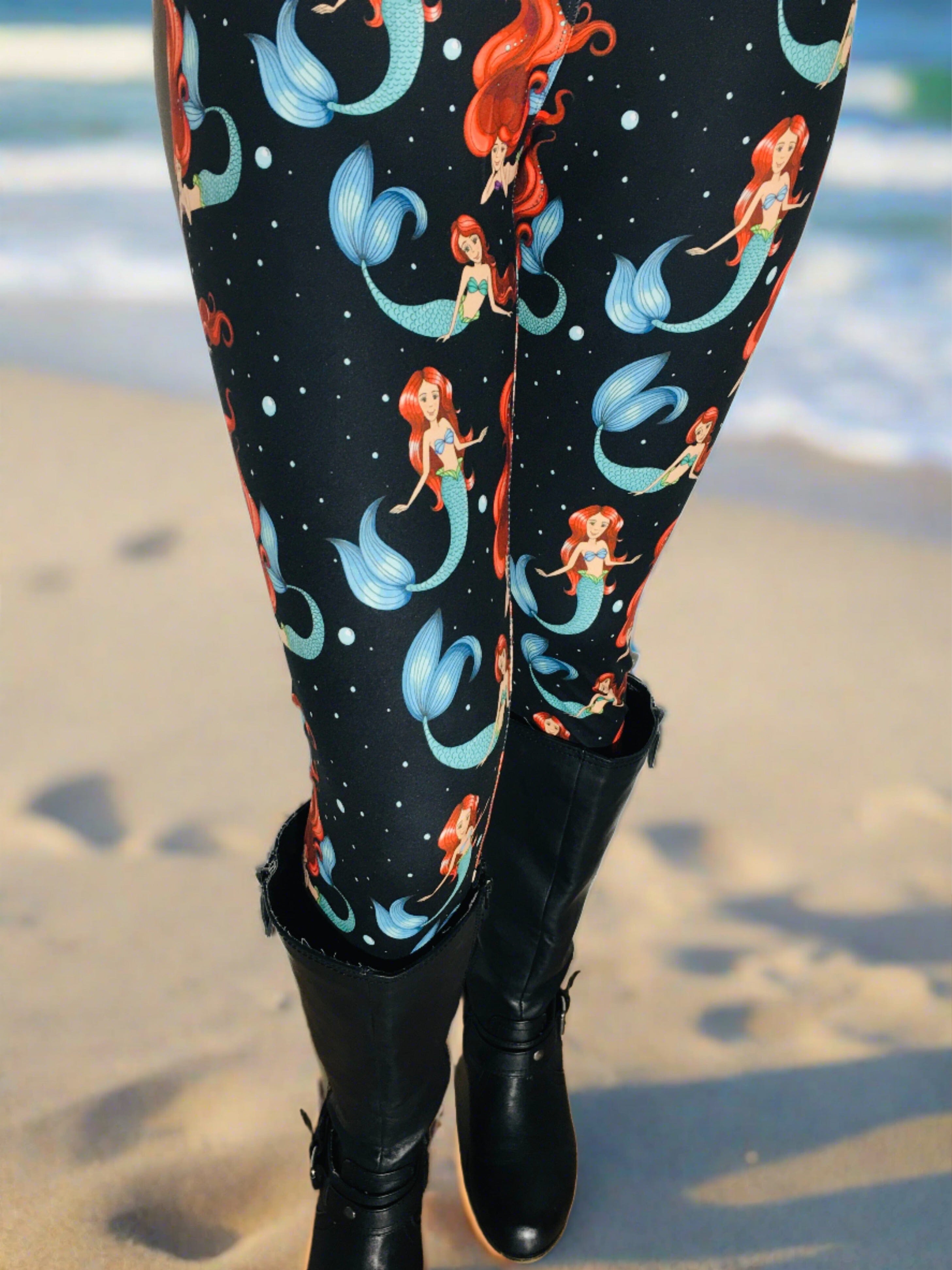 Womens Mermaid Leggings MomMe And More Boutique MomMe and More