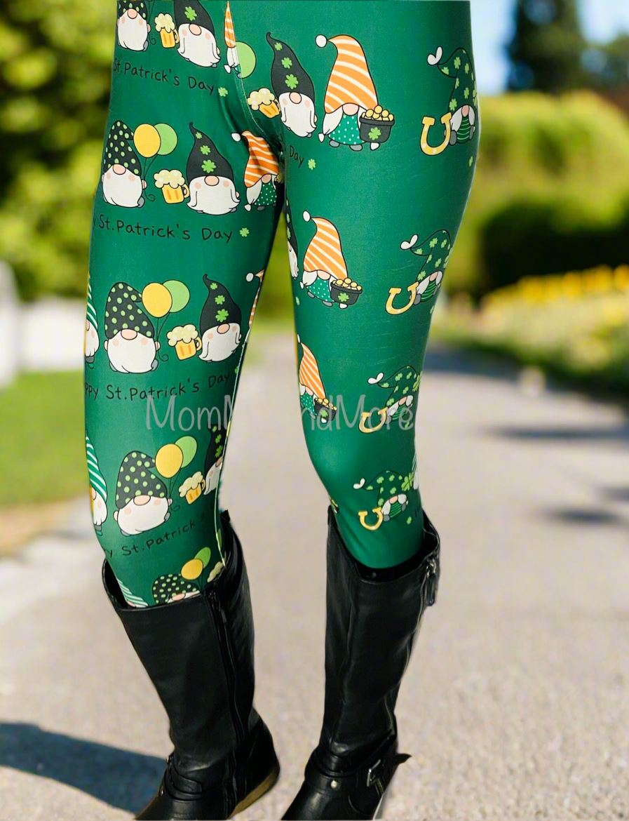 Women and Girls St Patrick Day Leggings Irish Printed Leggings MomMe and More