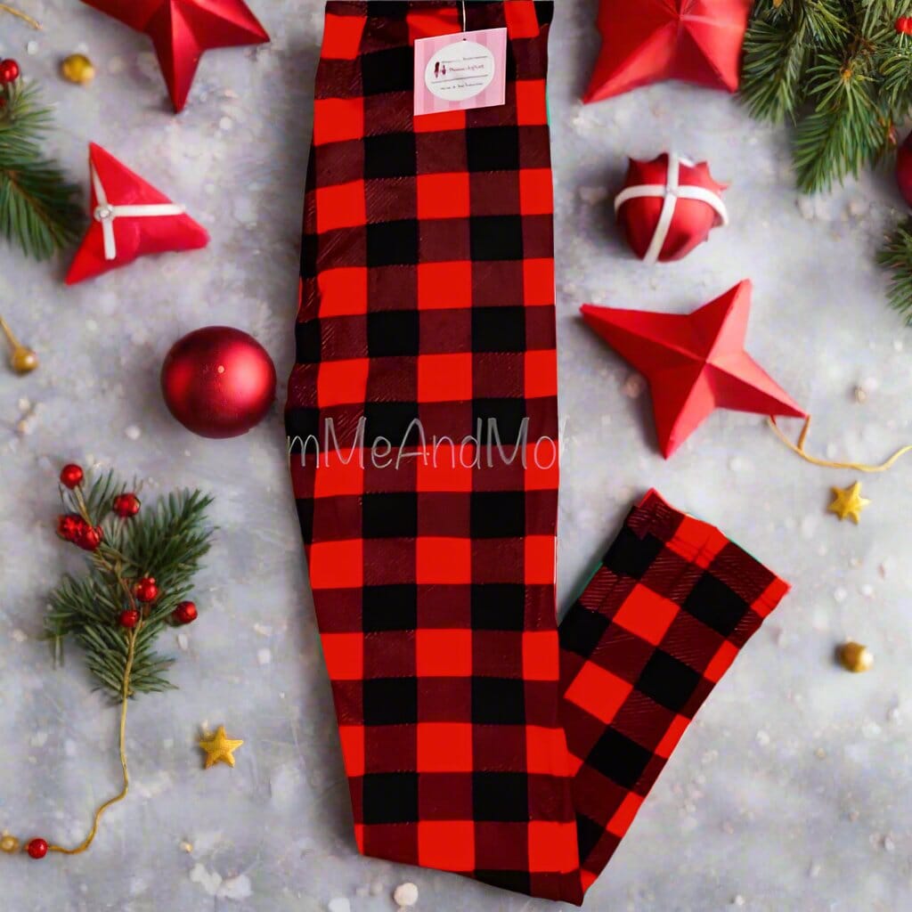 Christmas fleece leggings on sale