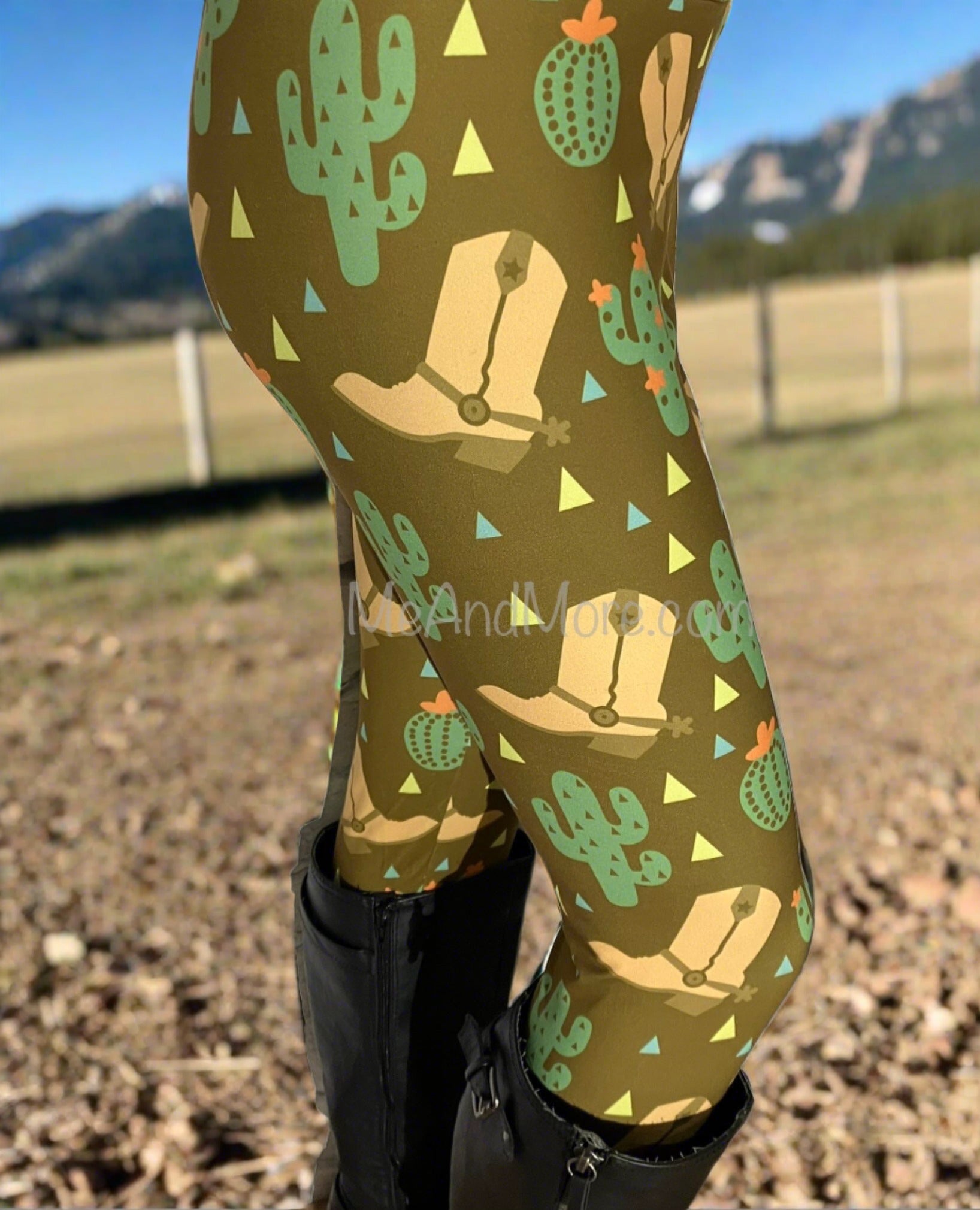 Womens Boots Cactus Leggings OS TC TC2 MomMe And More Boutique MomMe and More