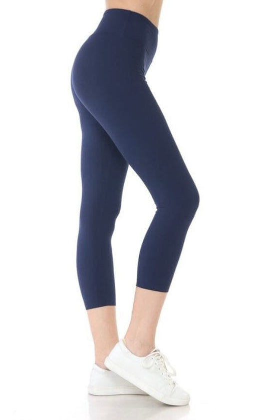 RAYPOSE Women's Workout Leggings for Women with Pockets Tummy Control Gym  High Waisted Capri Yoga Pants, 1089-navy Heather, Small : :  Clothing, Shoes & Accessories