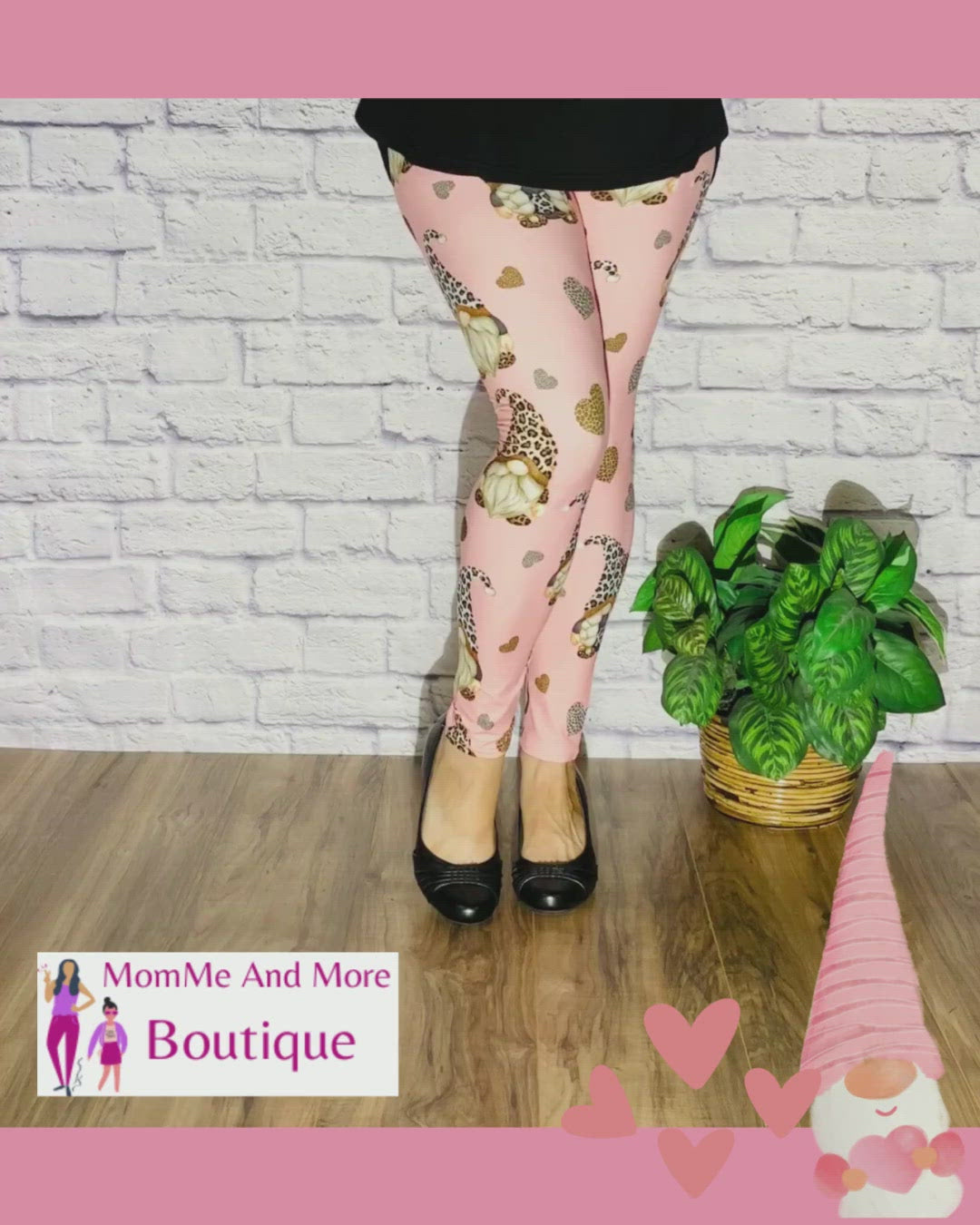 Pink Leopard Print Footless Tights