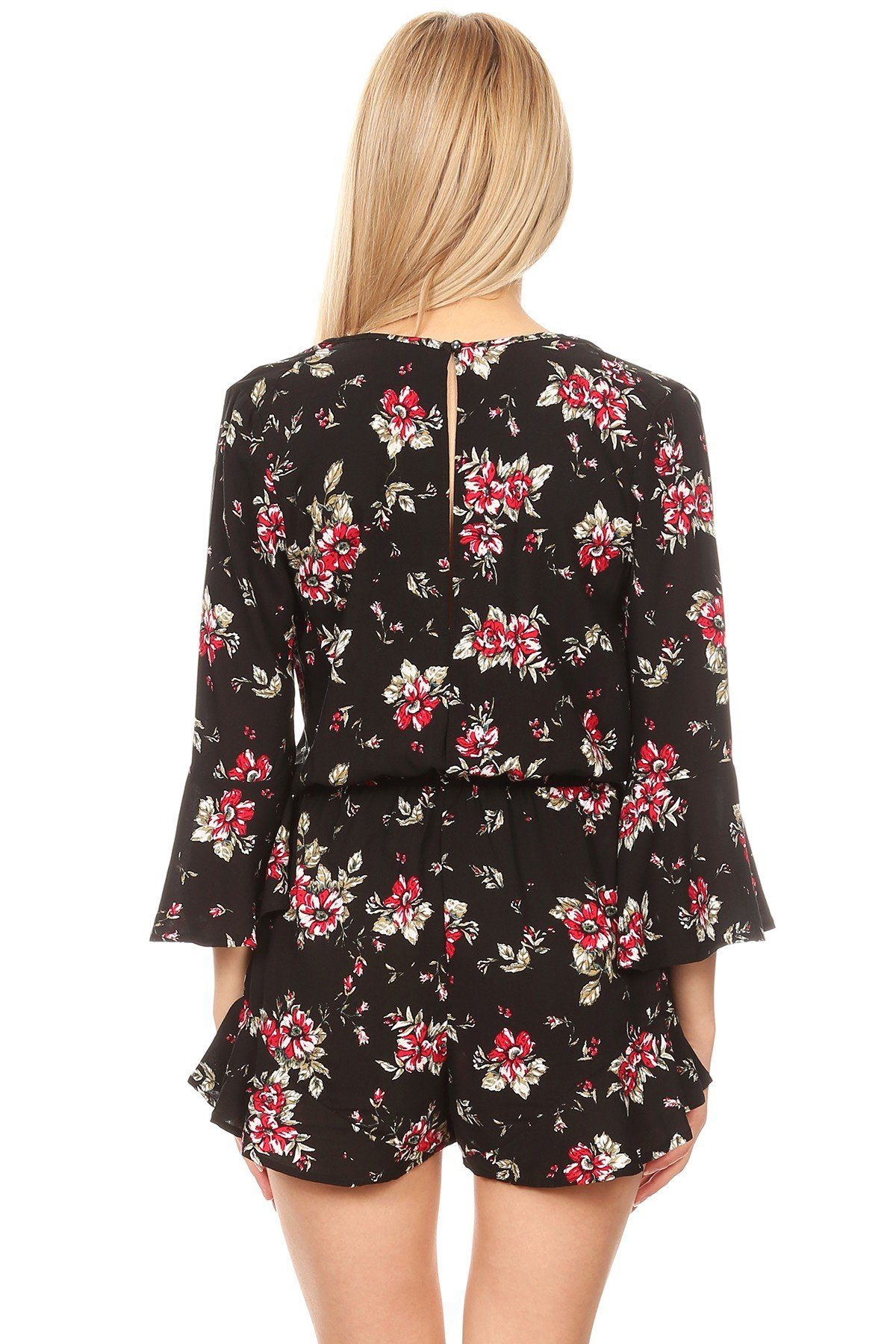 Patterned Shorts - Black/floral - Ladies
