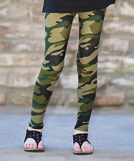 Women's Classic Camouflage Print Leggings. • Long, skinny leg design •  Mid-Waist • Camouflage Print • Pull-on styling • Hand Wash Cold. Do not  bleach. Hang Dry • Imported - One size