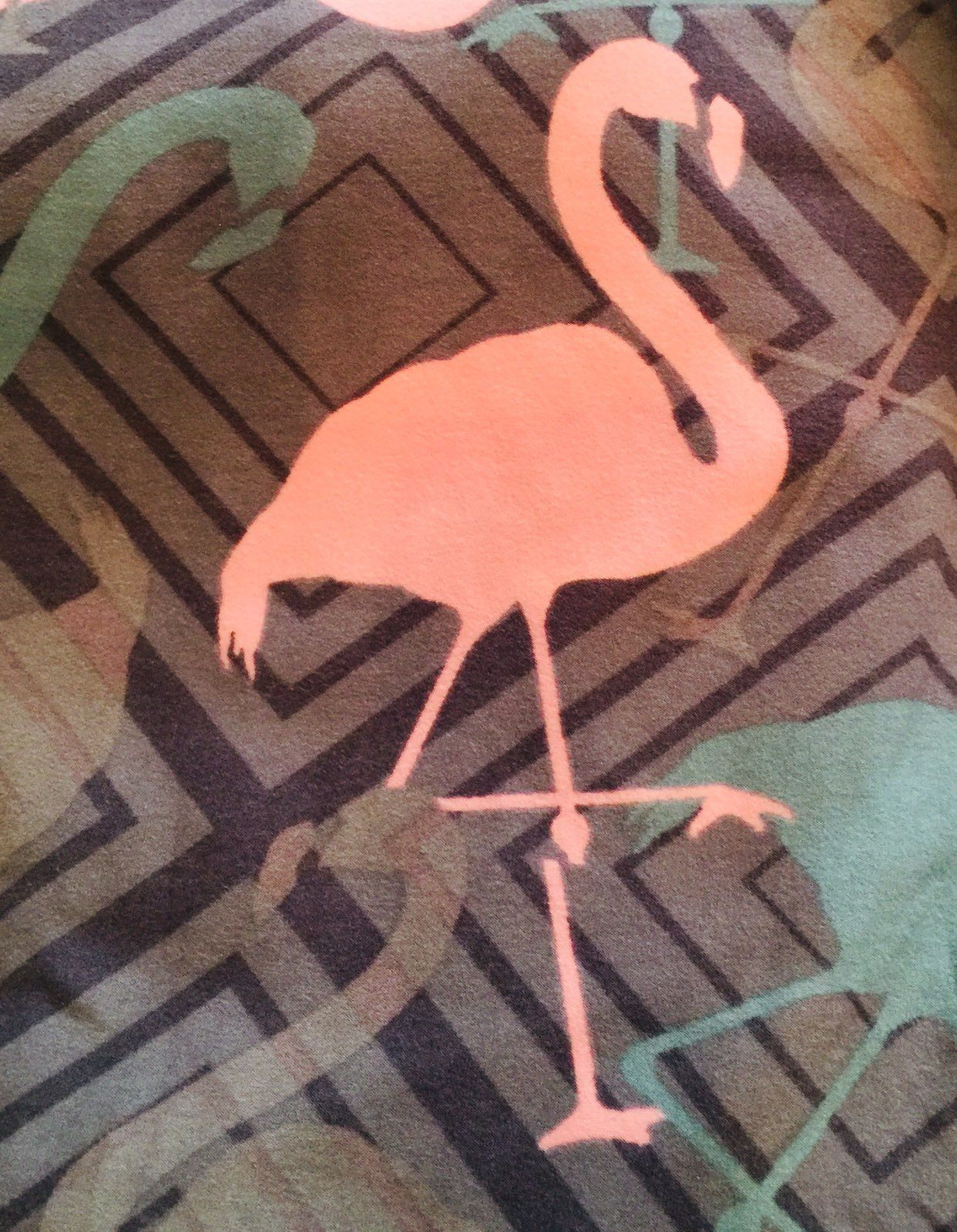 Womens Leggings, Pink Flamingo Capri Leggings